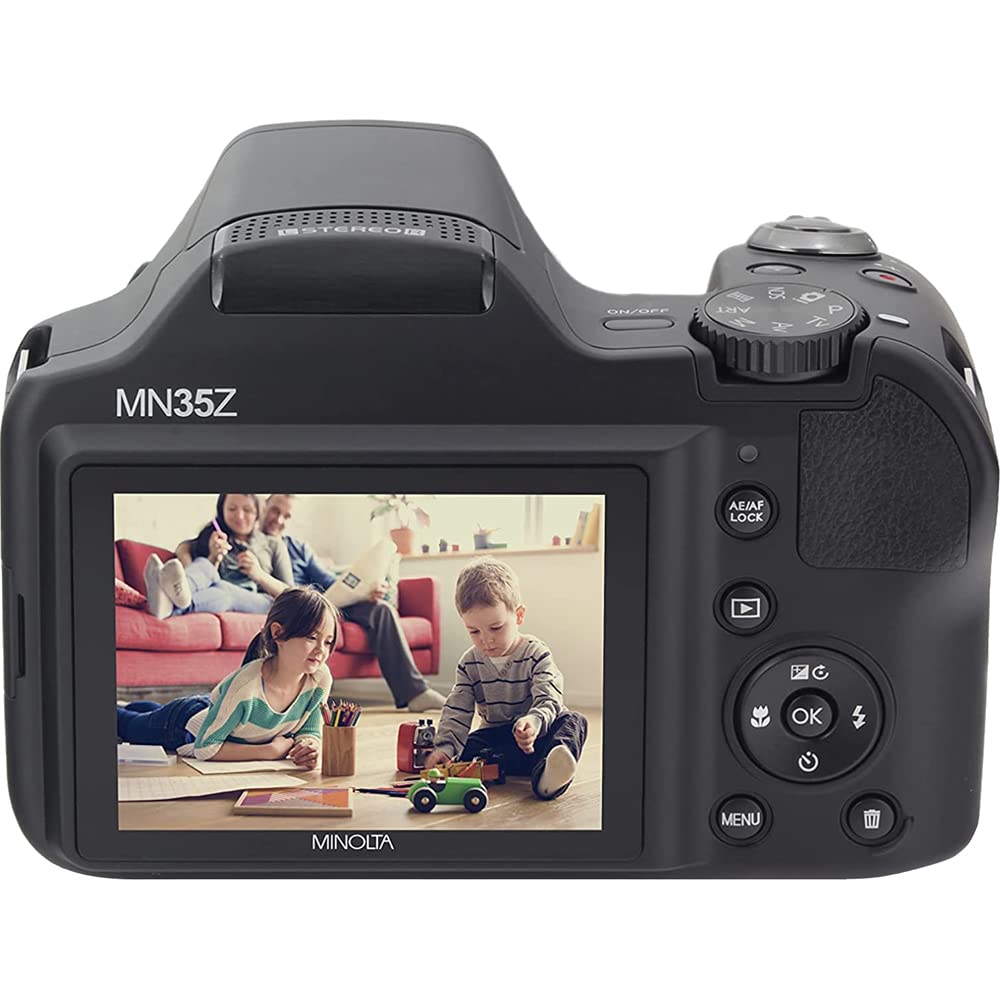 Amazon.com : Minolta MN35Z-BK 20MP 35X Optical Zoom Wi-Fi Bridge